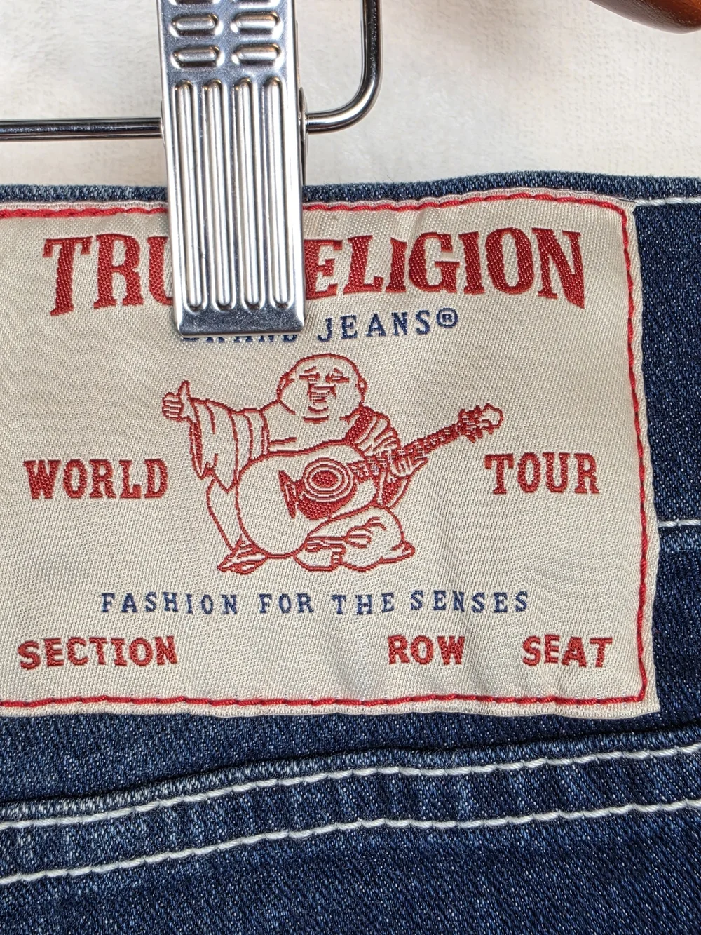 True Religion Geno Relaxed Slim Jeans‎ Men's 36x32 Indigo Wash NWT